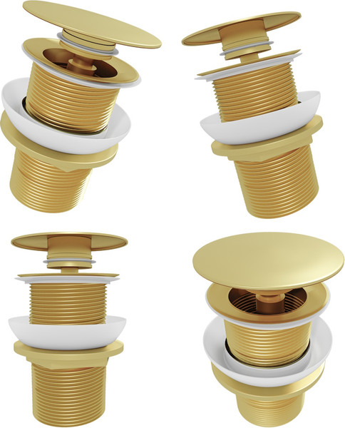 Изображение товара Донный клапан Teymi T140208 (золото глянцевое)