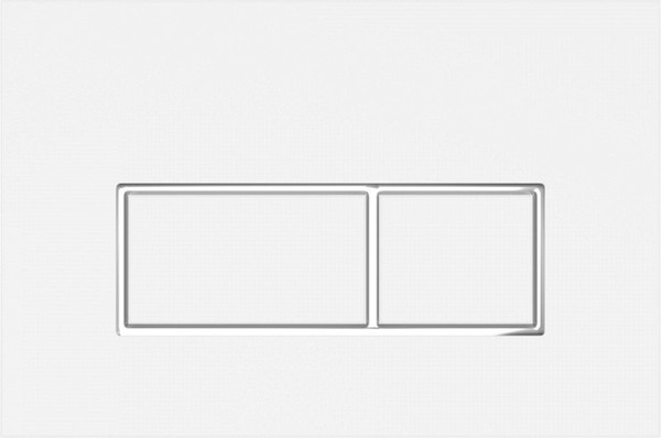 Изображение товара Кнопка для инсталляции Teymi Helmi / T70206 (белый матовый/хром)