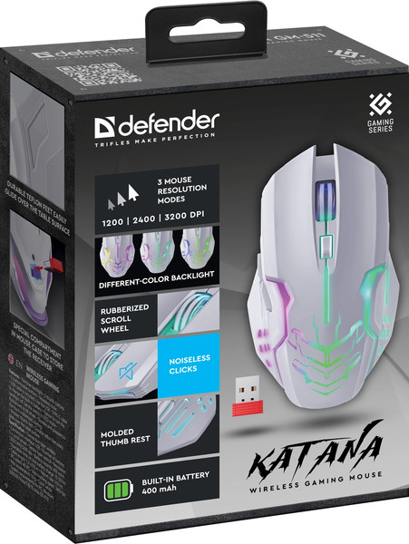 Изображение товара Мышь Defender Katana GM-511 / 52512 (белый)