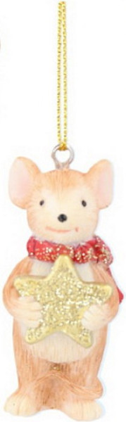 Изображение товара Елочная игрушка Gisela Graham Nostalgia. Мышонок / 14422
