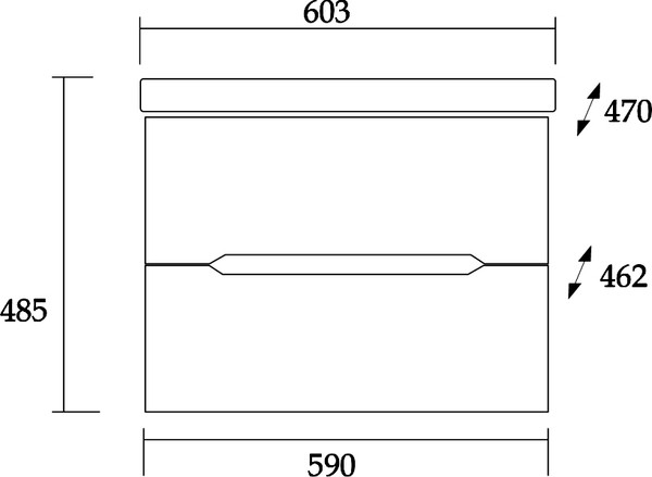 Изображение товара Тумба под умывальник Onika Айленд 60.13 (106157)