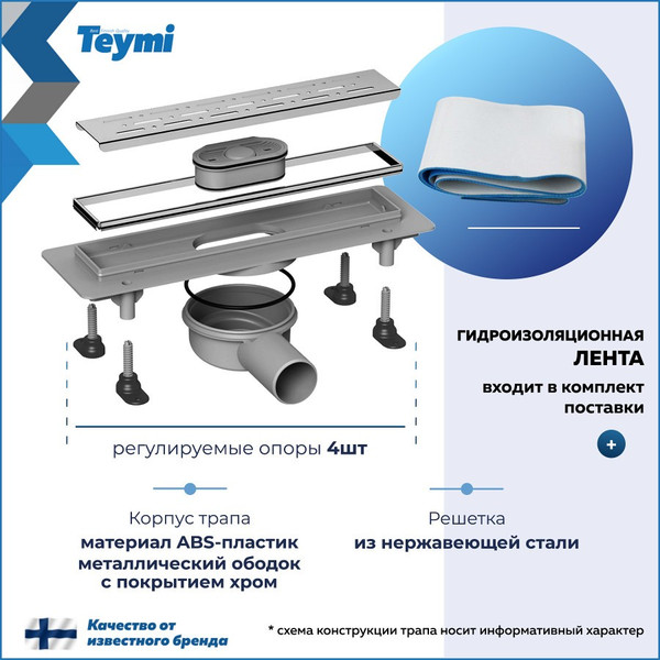 Изображение товара Трап для душа Teymi Helmi Prime / T90345