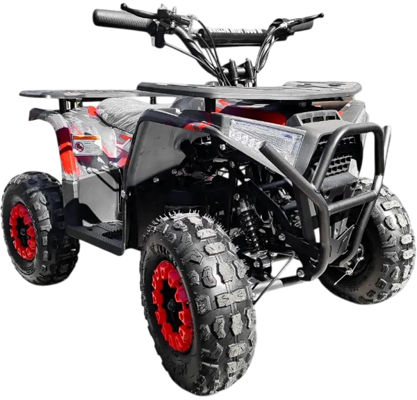 Изображение товара Электроквадроцикл Motax Grizlik Midi E1000 BW (черный/красный камуфляж)