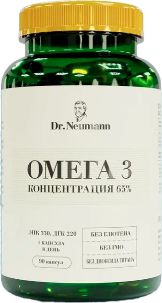 Изображение товара Жирные кислоты Dr.Neumann Omega 3 65% (90капсул)