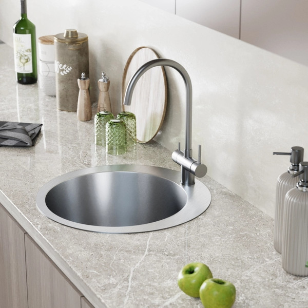 Изображение товара Мойка кухонная Mixline Pro 554768 (сатин, с сифоном)