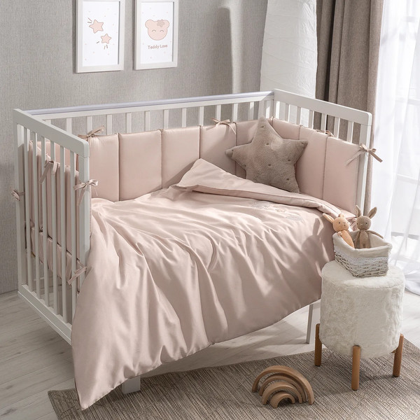 Изображение товара Комплект постельный для малышей Perina Teddy Sateen Collection / ТДСК6-01.4 (бежевый)