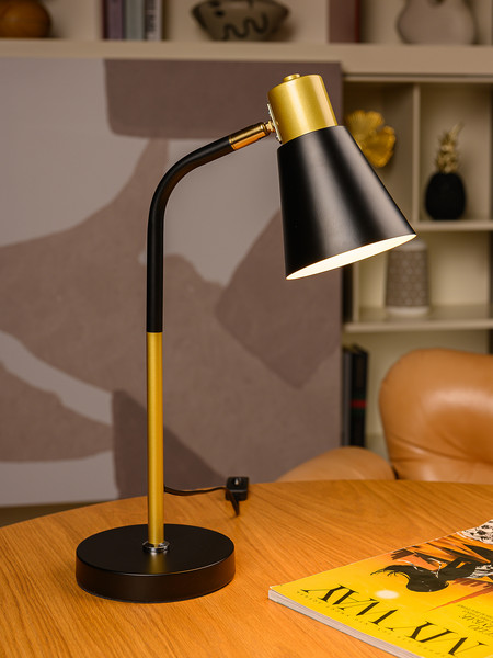 Изображение товара Настольная лампа ArtStyle HT-128B (черный/антик )