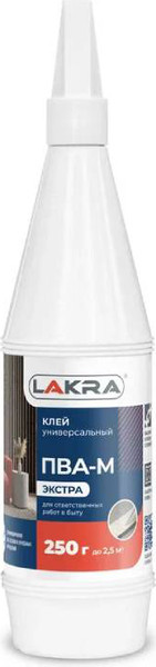 Изображение товара Клей Лакра Экстра универсальный ПВА-М (250г)