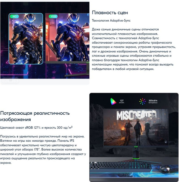 Изображение товара Монитор Elsa 27" / EA271FX (черный)