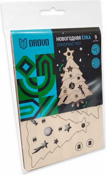 Изображение товара Сборная модель Drovo Новогодняя елка / DR015