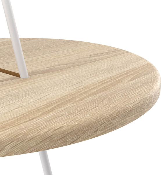 Изображение товара Журнальный столик Sheffilton SHT-CT36 (белый муар/дуб сонома/металл)