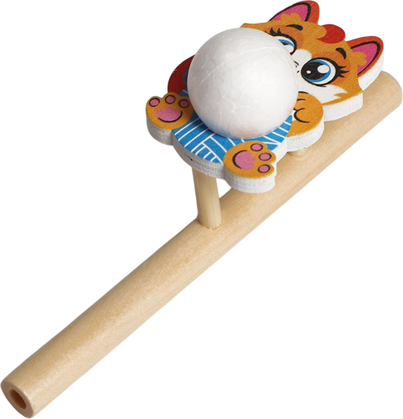 Изображение товара Развивающий игровой набор Лесная мастерская Тренажер для дыхания. Котик / 5459716