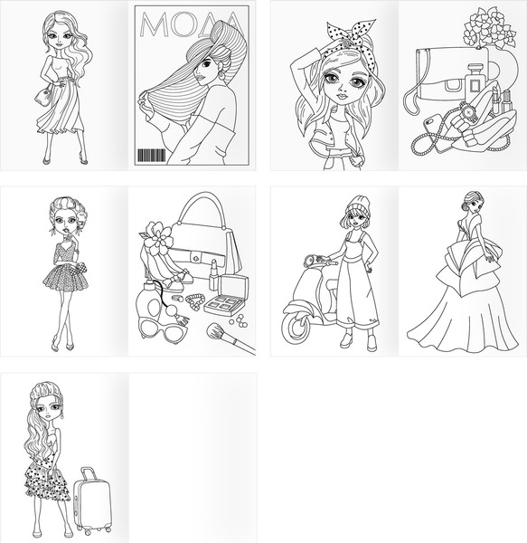 Изображение товара Раскраска Три совы Суперраскраска. Для стильных девочек / PА4_59199