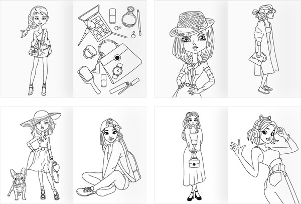 Изображение товара Раскраска Три совы Суперраскраска. Для стильных девочек / PА4_59199