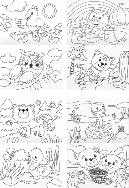 Изображение товара Раскраска Три совы Суперраскраска. Животный мир / PА4_59203