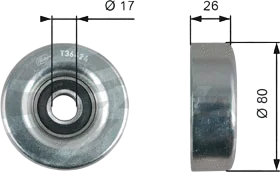 Изображение товара Ролик ремня генератора Gates T36424