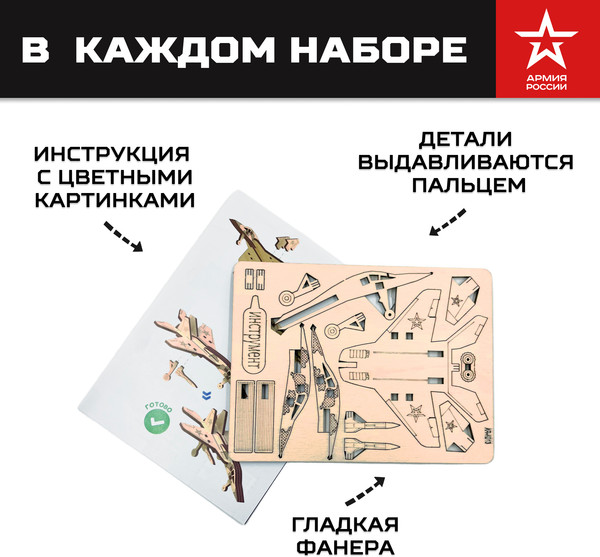 Изображение товара Сборная модель Армия России Истребитель / AR-K013