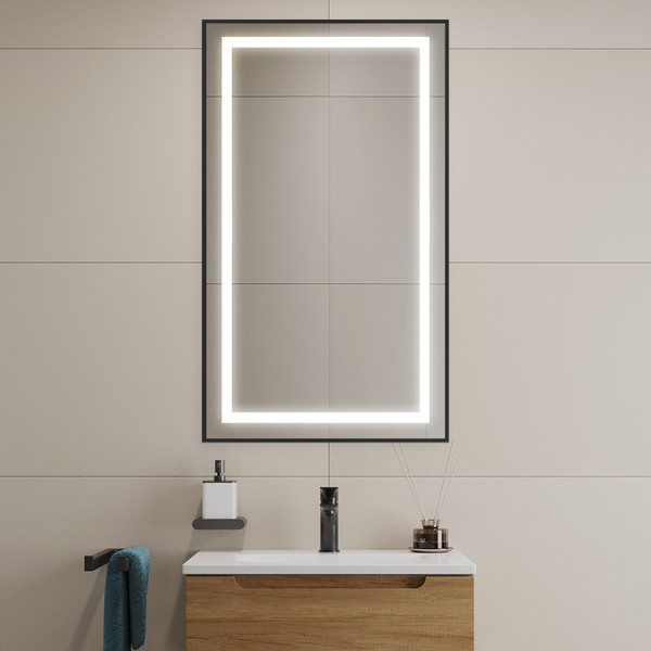 Изображение товара Зеркало BelBagno SPC-KRAFT-500-900-SENS-NERO