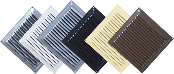 Изображение товара Решетка вентиляционная Ventale Оцинкованная штампованная из стали 0.7мм (300x150, белый)