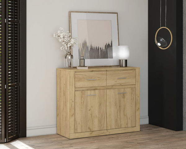 Изображение товара Тумба Интерлиния ЛМ-2Д2Ш (дуб золотой )