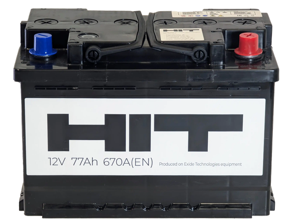 Изображение товара Автомобильный аккумулятор HIT R 670A / 6СТ-77 L3 (77 А/ч)