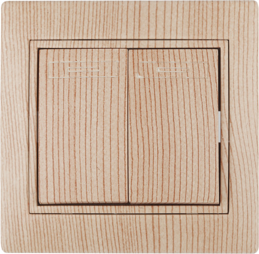 Изображение товара Выключатель INTRO Plano 1-104-11 / Б0053771 (сосна)