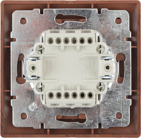 Изображение товара Выключатель INTRO Plano 1-104-10 / Б0053769 (венге)