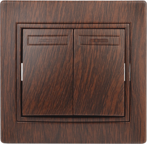 Изображение товара Выключатель INTRO Plano 1-104-10 / Б0053769 (венге)