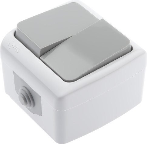 Изображение товара Выключатель INTRO Atlantic 5-104-03 / Б0050943 (серый)