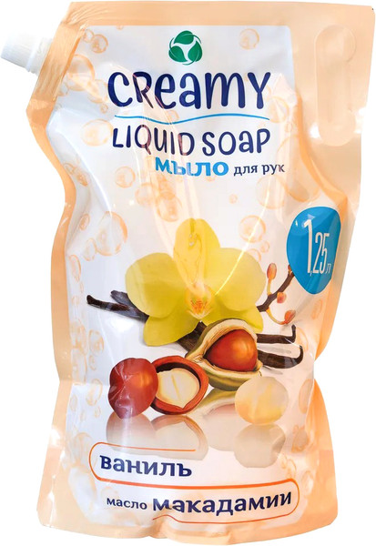 Изображение товара Мыло жидкое Creamy Ваниль и масло Макадамии (1.25л)