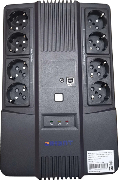 Изображение товара ИБП ИНЭЛТ Alpha 850 Schuko-8 (IN850-AL-SCH8-K)