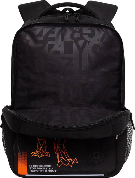 Изображение товара Школьный рюкзак Grizzly RB-556-3 (черный/оранжевый)