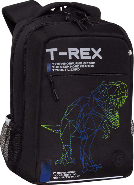 Изображение товара Школьный рюкзак Grizzly RB-556-3 (черный/синий)