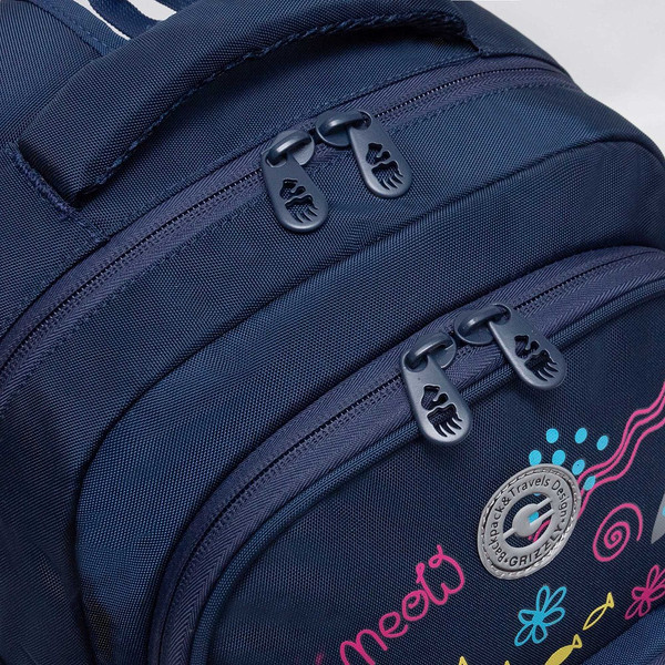 Изображение товара Школьный рюкзак Grizzly RG-568-1 (синий)