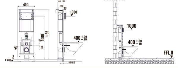 Изображение товара Инсталляция для унитаза Terminus 32i40x112R