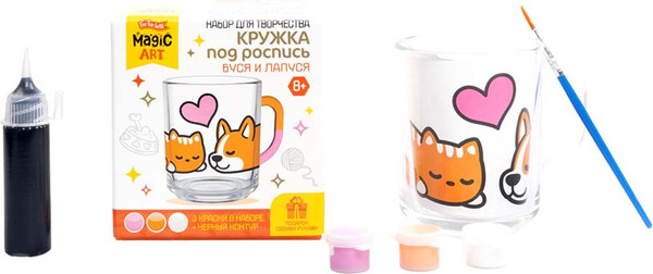 Изображение товара Набор для творчества Десятое королевство Кружка под роспись. Буся и Лапуся / 05636