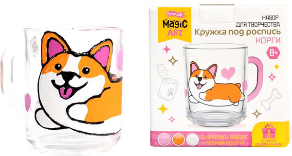 Изображение товара Набор для творчества Десятое королевство Кружка под роспись. Корги / 05637