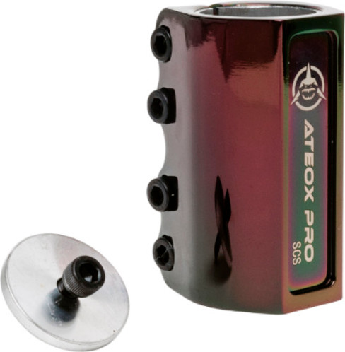 Изображение товара Зажим для самоката Ateox Pro Al 6061T6 SCS /  AC05-NB (неон/черный)