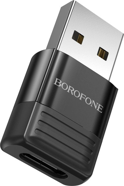 Изображение товара Адаптер Borofone BV18 Type-C-USB (черный)