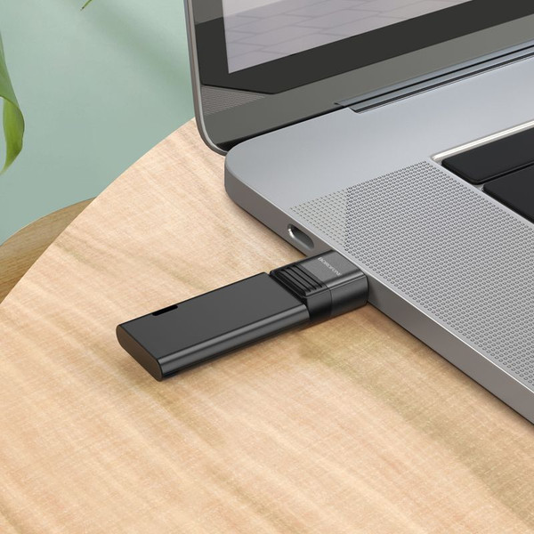 Изображение товара Адаптер Borofone BV18 Type-C-USB (черный)