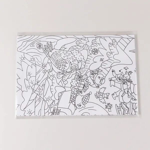 Изображение товара Плакат-раскраска Альпина Зима в лесу / 9785961498967