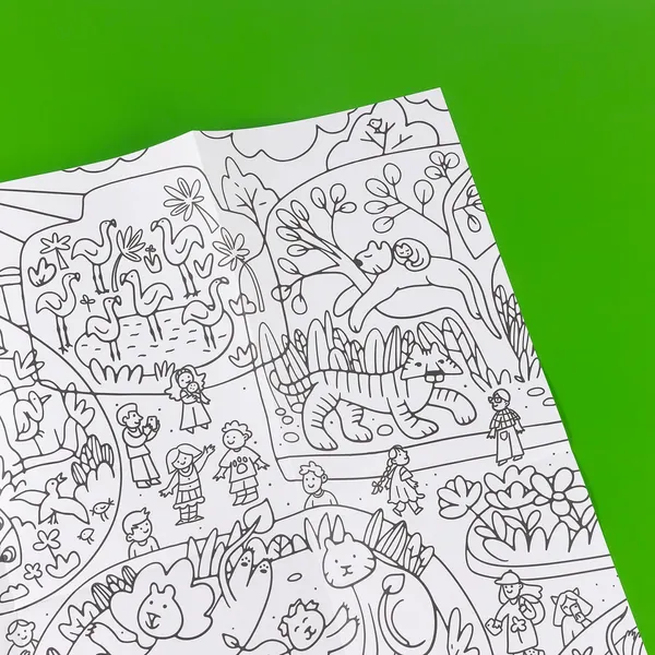 Изображение товара Плакат-раскраска Альпина Зоопарк / 9785961498660