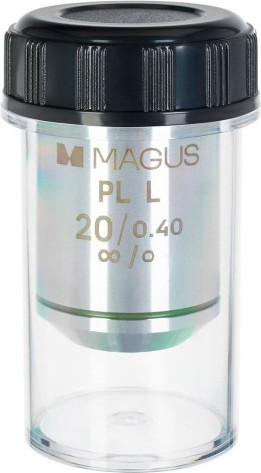 Изображение товара Объектив для микроскопа Magus 20PLL 20x/0.40 Plan L WD 8.80мм / 83461