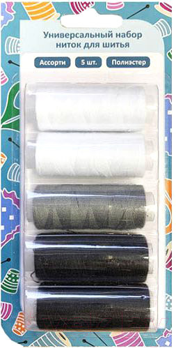 Изображение товара Набор швейных ниток Gamma SWTH-05-WGB