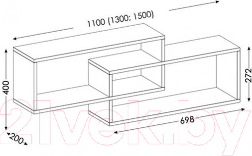 Изображение товара Полка-ячейка Senira Прыгажуня 130