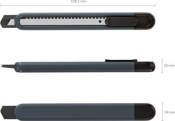 Изображение товара Нож канцелярский Erich Krause Butterfly Classic / 62033 (серый)