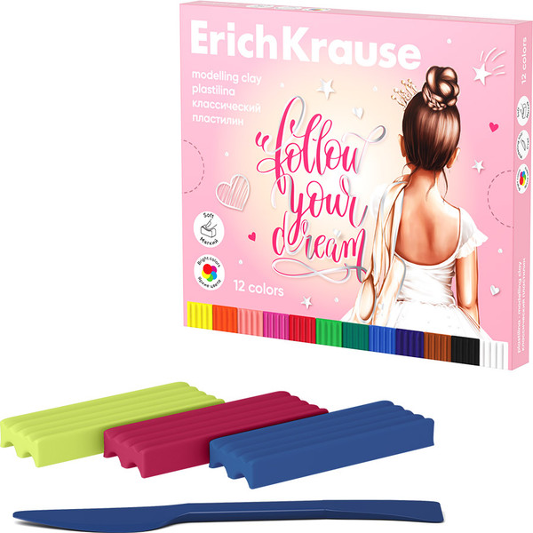 Изображение товара Пластилин Erich Krause Pointes / 61776 (12цв)