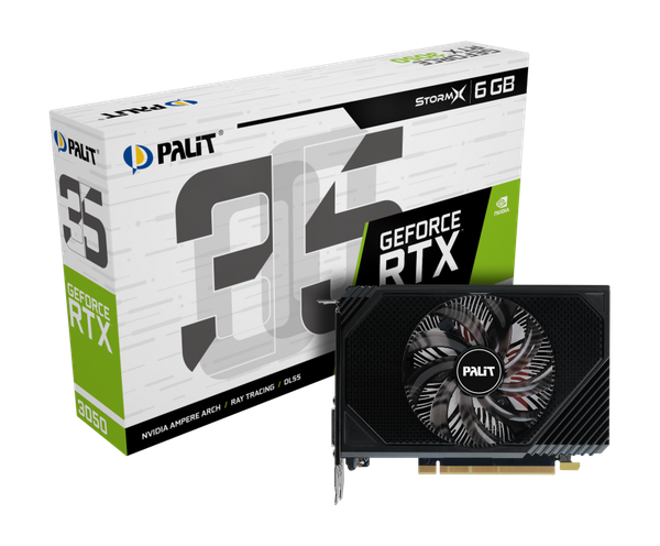 Изображение товара Видеокарта Palit RTX 3050 StormX 6GB V1 (NE63050018JE-1072F)
