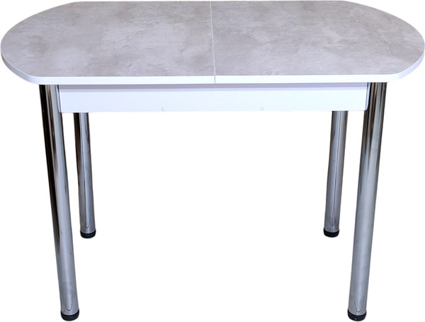 Изображение товара Обеденный стол СВД Юнио 110-140x70 / 055Э.П16.Х (бетон/хром)
