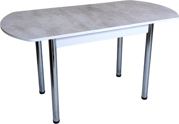 Изображение товара Обеденный стол СВД Юнио 110-140x70 / 055Э.П16.Х (бетон/хром)